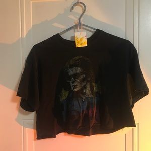 Vintage David Bowie “T-Shirt” turned Crop Top